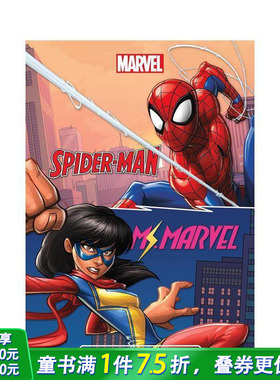 【预售】漫威双连载：蜘蛛侠与惊奇女士 Marvel Double Feature: Spider-Man and Ms. Marvel 英文儿童漫画故事 英语拓展进口书