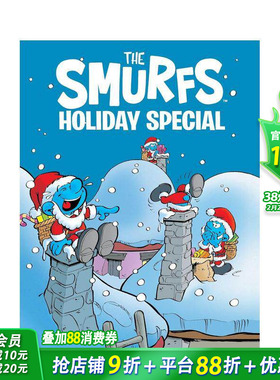 【预售】蓝精灵假日特辑 Smurfs Holiday Special 英文儿童漫画故事 英语拓展阅读进口书