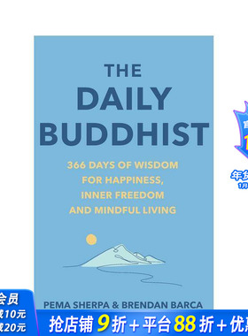 【预售】每日佛法：366天智慧，成就幸福、内心自由和正念生活 The Daily Buddhist 原版英文生活综合 正版进口书
