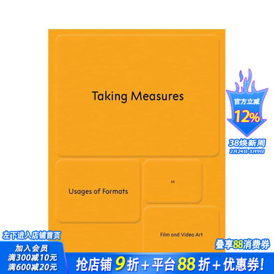 【预售】度量标准：电影与影像艺术中的格式运用 Taking Measures  原版英文艺术画册画集 正版进口书