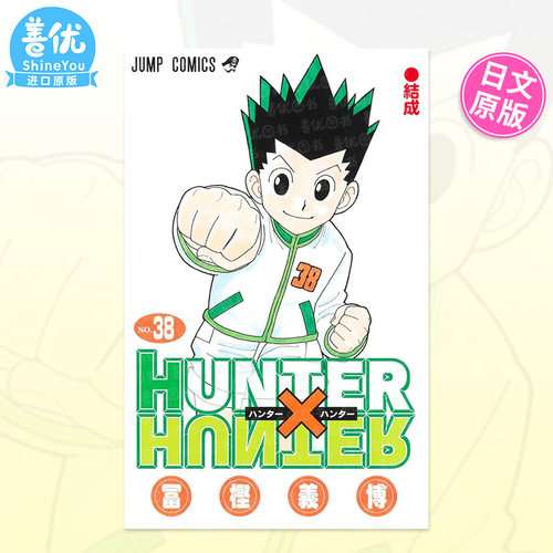 【预售】全职猎人 38 HUNTER×HUNTER 38 日文漫画书日本原版进口书籍二次元正版图书 冨樫义博 集英社