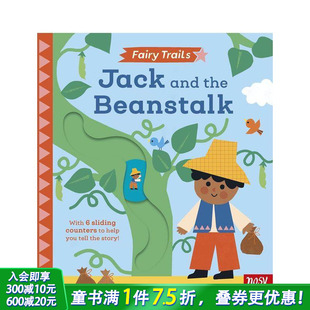and 英语早教进口书互动机关书 童话小径：杰克与魔豆 英文儿童趣味互动绘本 Beanstalk the Jack Trails Fairy 预售