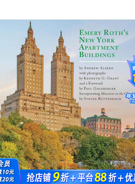 【预售】埃默里·罗斯的纽约公寓建筑集（含史蒂文·鲁滕鲍姆《云中公馆》）Emery Roth's New York Apartment英文建筑设计进口书