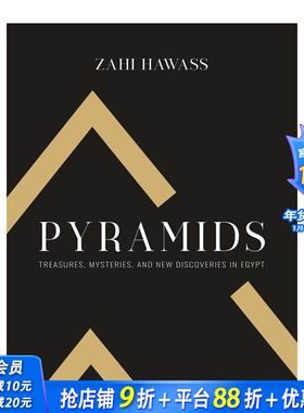 【预售】金字塔：埃及宝藏、奥秘和新发现 Pyramids: Treasure， Mysteries， and New Discoveries in Egypt 原版英文 正版进口书