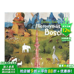 【现货】Hieronymus Bosch: Colouring Book，博斯涂色书【善优童书】