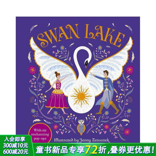 Fairytales 高颜值艺术礼品书 闪耀经典 英文儿童立体绘本进口书 Lake Swan Gilded 天鹅湖 童话立体书 现货