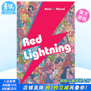 正版 预售 Lightning 进口书籍 Line 红色闪电 The 英文漫画 善优图书 Red Living 图像小说