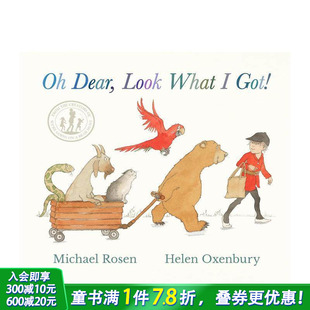 Got 进口童书 看看我得到了什么 Look What Dear 哎呀 英文儿童插画故事绘本 预售
