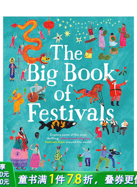 【现货】节日之书 The Big Book of Festivals 缤纷色彩有趣插画绘本 节日庆典 世界文化 英文原版进口儿童童书
