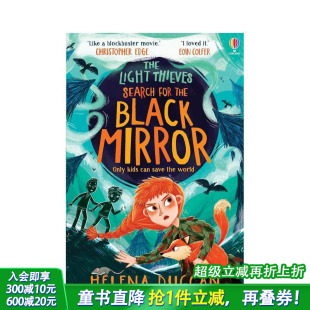 12岁 盗光者： Light The Search Mirror 原版 Black 寻找黑镜 the for 进口书 英文青少年英语故事小说 Thieves 预售