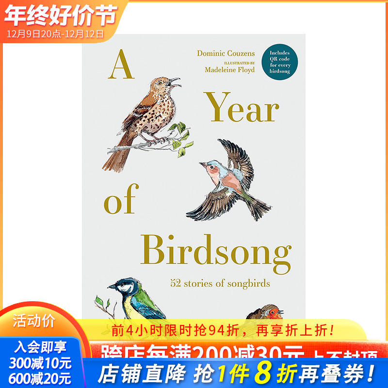 【预售】英文原版 鸟鸣：跃然纸上 52个鸟的故事A Year of Birdsong 艺术插画原画 正版进口图书画册