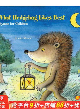 【预售】刺猬最喜欢什么 What Hedgehog Likes Best 英文儿童插画故事绘本 进口童书