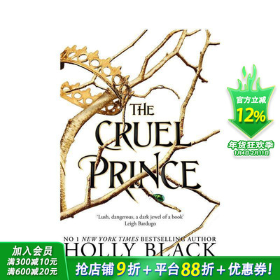 【预售】残酷的王子 The Cruel Prince 12岁+英文小说故事 英语阅读拓展读物 进口童书