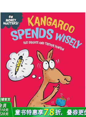 【现货】金钱小课堂：袋鼠精打细算 Money Matters: Kangaroo Spends Wisely 英文儿童插画故事绘本 财商教育 进口童书