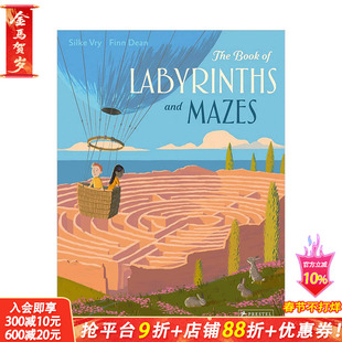 【现货】一本关于多样迷宫之书The Book of Labyrinths and Mazes 6岁以上益智玩乐趣味迷宫书 英文原版 迷路园【善优童书】