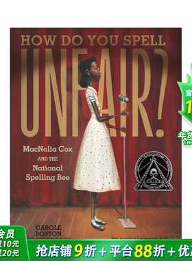 【预售】如何拼写不公平？麦克诺利亚-考克斯和全国拼写大赛 How Do You Spell Unfair? 英文儿童插画故事科普绘本 进口童书