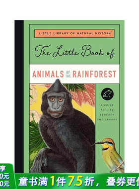 【现货】【自然历史小小图书馆】雨林动物 The Little Book of Animals of the Rainforest 英文儿童插画科普绘本 进口童书