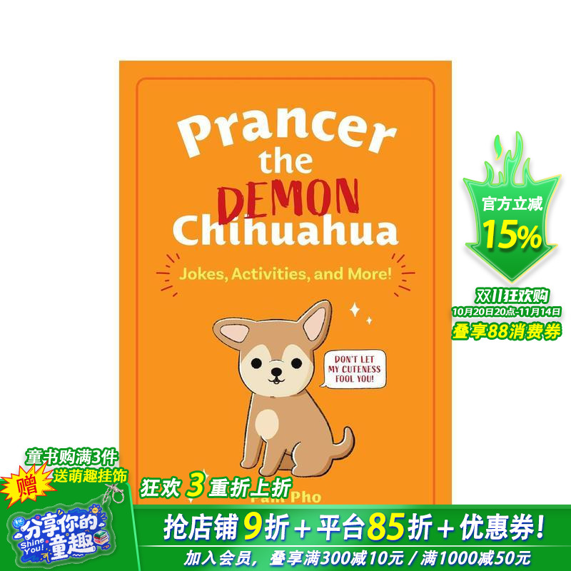 【预售】妖怪吉娃娃普兰瑟 Prancer the Demon Chihuahua 英文儿童插画科普故事绘本 进口童书