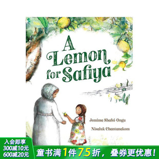 for 英文儿童插画故事绘本书 一颗柠檬 对语言 女性精彩探索A 温暖相遇 给萨菲亚 一场关于善意与身份 Safiya Lemon 预售