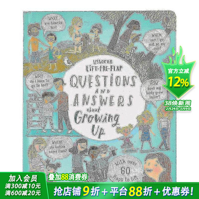 【现货】【Lift-the-FlapQ&A翻翻书】about Growing Up关于成长 儿童绘本图书【善优童书】