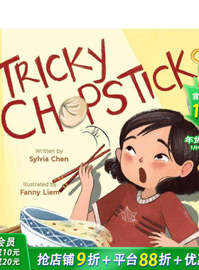 【现货】调皮的筷子 Tricky Chopsticks 英文儿童故事插画绘本 进口童书