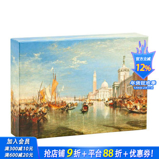 【预售】透纳笔下的威尼斯:翻盖式便签卡 Venice by Turner Flip Notecards 原版笔记本Notebook 正版进口书