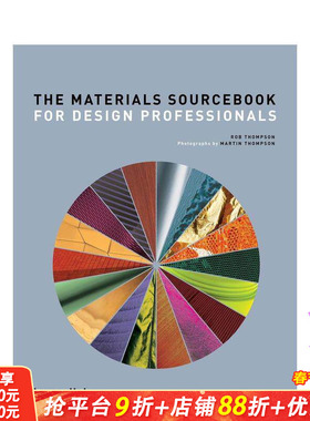【现货】设计专业人士材料手册 The Materials Sourcebook for Design Professionals 原版英文工业产品设计 T&H 正版进口书