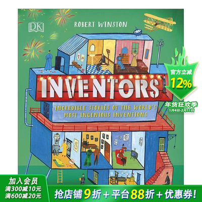 【预售】发明家：世界上天才的发明背后的精彩故事 Inventors: Incredible stories of the world’s 英文儿童插画科普绘本进口书