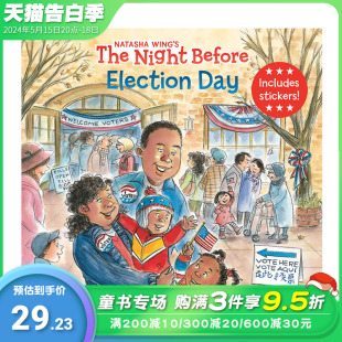 【预售】The Night Before Election Day 大选日的前一天晚上 儿童绘本【善优童书】