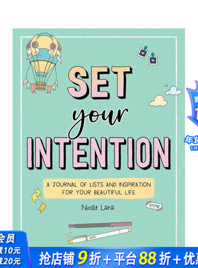 【预售】设定你的目标：一本记录清单与灵感的日记 开启美好生活 Set Your Intention 原版笔记本Notebook 正版进口书