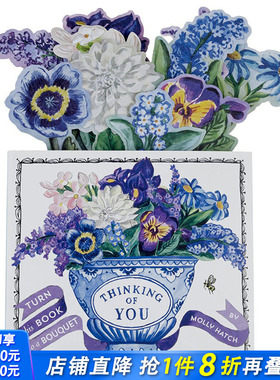 【现货多款选拍】Thinking of You想着你【创意花盆礼品书】快乐日/书中多肉/书中鸟 翻翻立体书 送男女朋友生日礼物 英文进口书