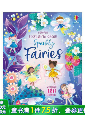 【现货】苐一本贴纸书：亮闪闪仙子 First Sticker Book Sparkly Fairies 英文儿童趣味英语早教进口书绘本