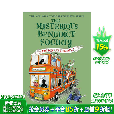 【预售】神秘的本笃会 囚徒困境 The Mysterious Benedict Society and the Prisoner's Dilemma英文小说故事英语拓展阅读进口书