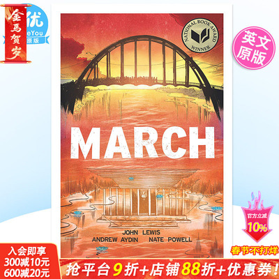【预售】英文漫画 游行三部曲套装 March (Trilogy Slipcase Set) 图像小说 正版进口书籍 Image Comics 善优图书