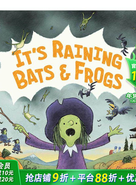 【现货】下蝙蝠和青蛙啦 It's Raining Bats & Frogs 英文儿童故事插画绘本 进口童书