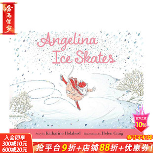 【现货】安吉丽娜滑冰记 Angelina Ice Skates 英文儿童插画故事绘本 进口童书
