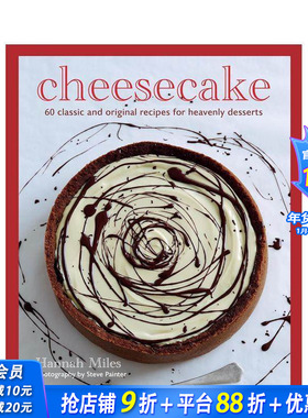 【现货】芝士蛋糕大全：60+款令人沉醉的奶油甜点配方 Cheesecake 原版英文餐饮生活美食 正版进口书