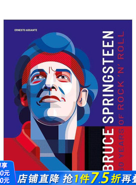 【预售】布鲁斯·斯普林斯汀：摇滚五十年 Bruce Springsteen :50 Years of Rock 'n' Roll 原版英文音乐 正版进口书
