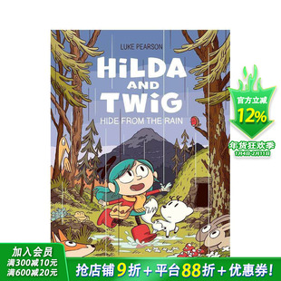 【现货】希尔达和特威格：躲雨 Hilda and Twig: Hide From the Rain 蓝发女孩 冒险 原版英文儿童漫画故事 英语阅读拓展进口书
