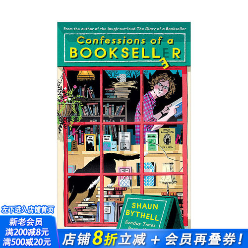 【预售】书店日记2：书店四季Confessions of a Bookseller 肖恩白塞尔 人气毒舌店主的爆笑吐槽与告白 幽默小说英文版图书