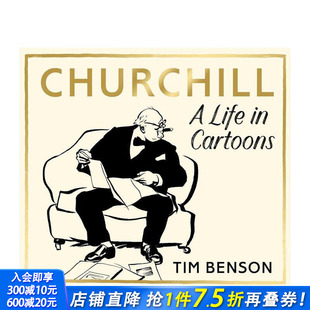 英文文学传记 进口书 Churchill Cartoons Life 丘吉尔：卡通人生 正版 原版 预售