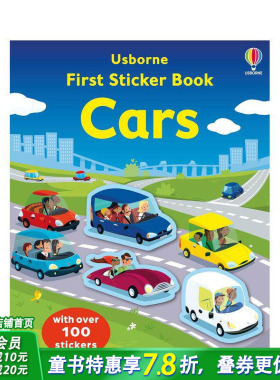 【现货】第一本贴纸书：汽车 【First Sticker Books】Car 英文儿童趣味互动 幼儿英语启蒙进口童书