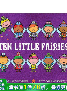 【预售】十个小仙女 Ten Little Fairies  英文儿童插画故事绘本 进口童书