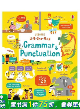 【现货】英文原版【翻翻书】语法和标点符号Grammar and Punctuation 英语进阶学习 Shaw Nielsen艺术插画 Usborne 儿童进口绘本