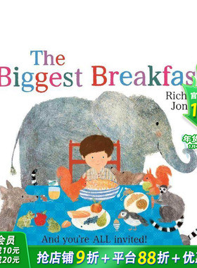 【预售】丰盛的早餐 Biggest Breakfast 英文儿童插画故事绘本 进口童书