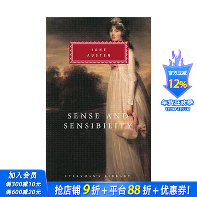 【现货】英文原版 理性与感性 Sense and Sensibility (Everyman‘s Library) 英文传记 正版进口书籍 善优图书
