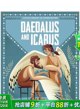 【预售】代达罗斯与伊卡洛斯 Dedalus and Icarus 英文儿童插画故事绘本 进口童书