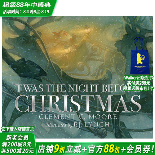 【现货】那是圣诞节前夜 Twas the Night Before Christmas英文儿童绘本-节日庆典英文原版正版进口图书