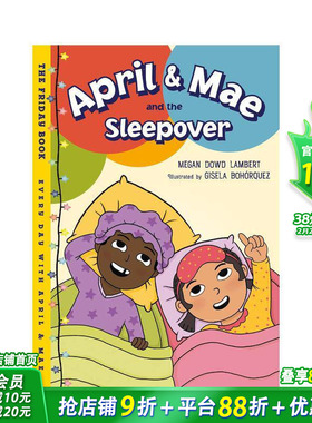 【预售】艾普尔和梅：过夜 April And Mae Sleepover 英文儿童插画故事绘本 进口童书