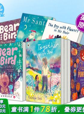 【现货多册选拍】【V&A插画大奖得主Jarvis绘本】小熊和小鸟/艾伦可怕的大牙齿/男孩和头上的花等Bear and Bird 英文原版儿童绘本